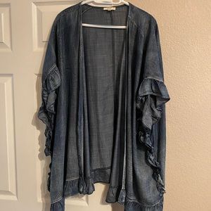 Denim kimono.  Like new, worn one time.